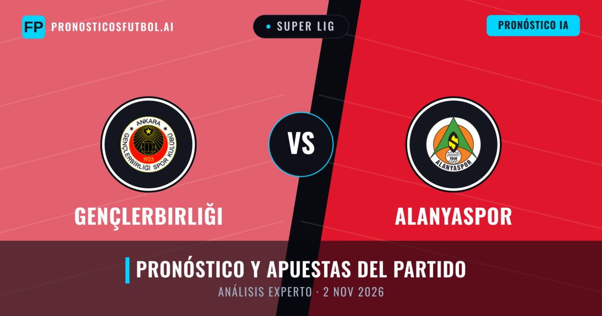 Gençlerbirliği vs Alanyaspor — pronóstico y previa del partido