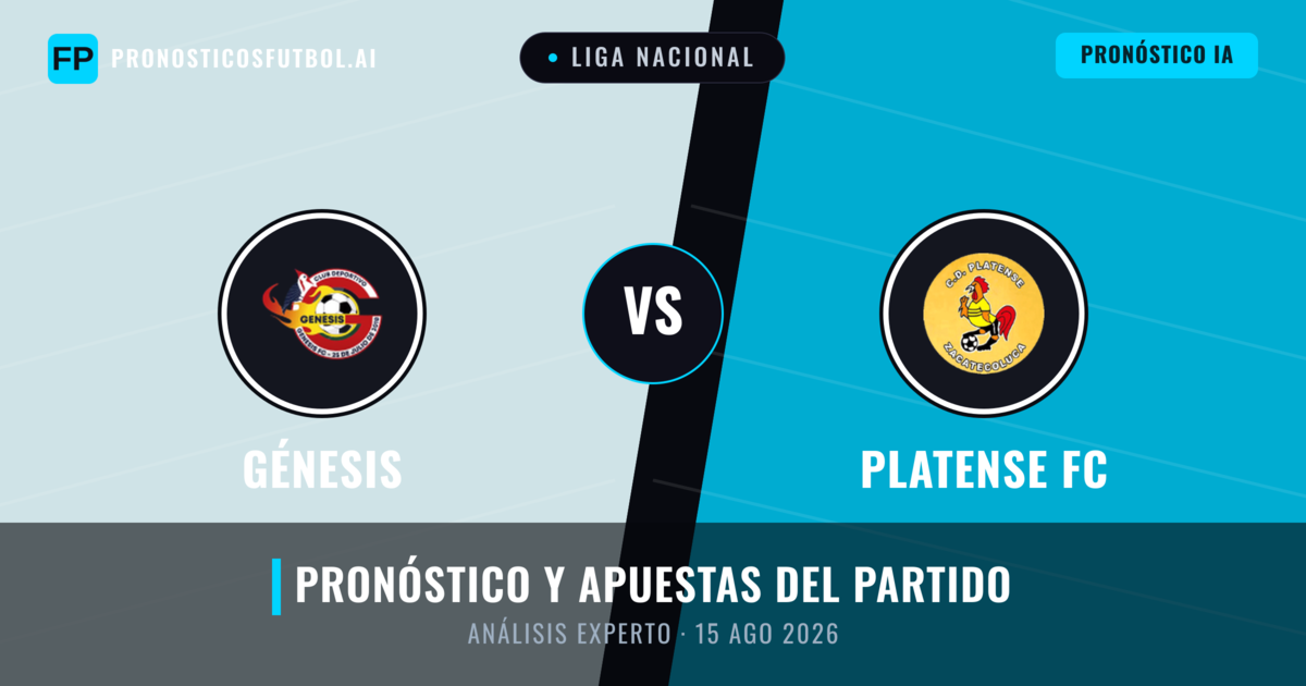 Génesis vs Platense FC — pronóstico y previa del partido