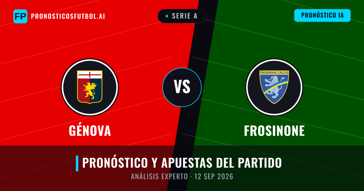 Génova vs Frosinone — pronóstico y previa del partido