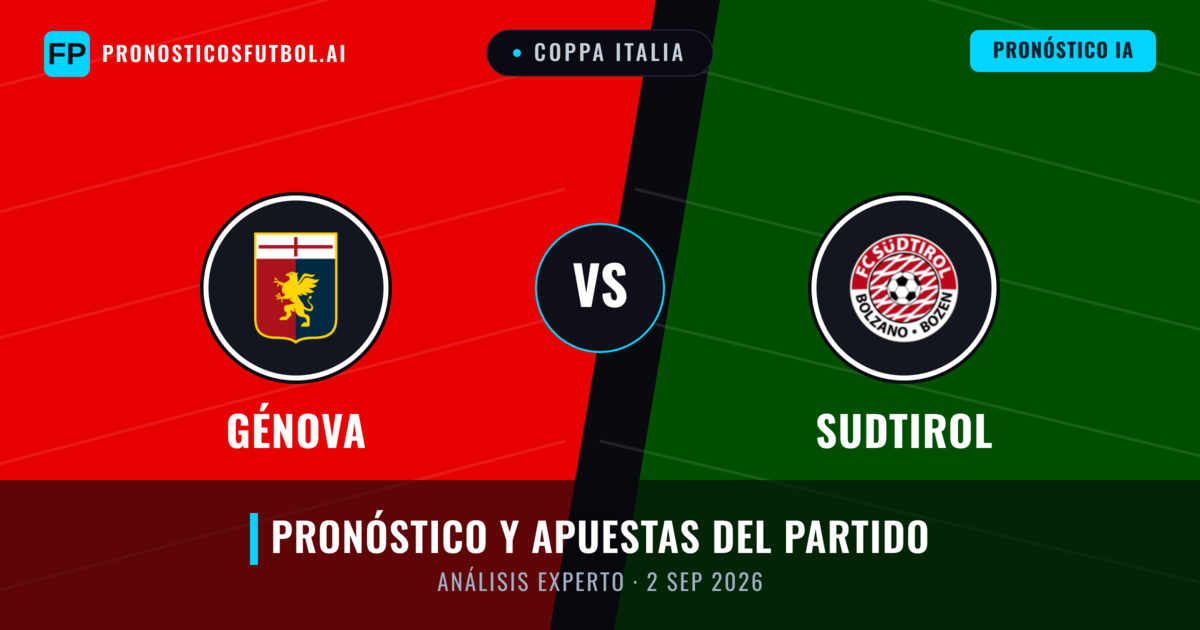 Génova vs Sudtirol — pronóstico y previa del partido
