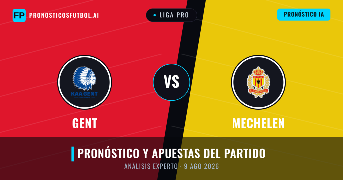 Gent vs Mechelen — pronóstico y previa del partido