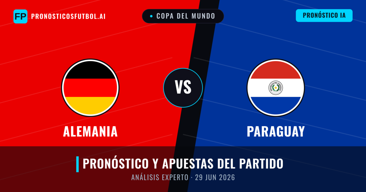 Alemania vs Paraguay — pronóstico y previa del partido