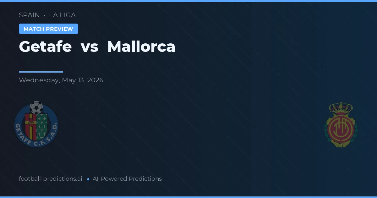 Getafe vs Mallorca — pronóstico y previa del partido