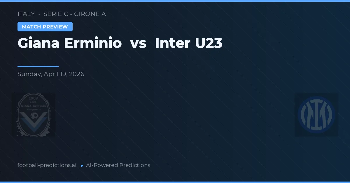 Giana Erminio vs Inter U23 — pronóstico y previa del partido