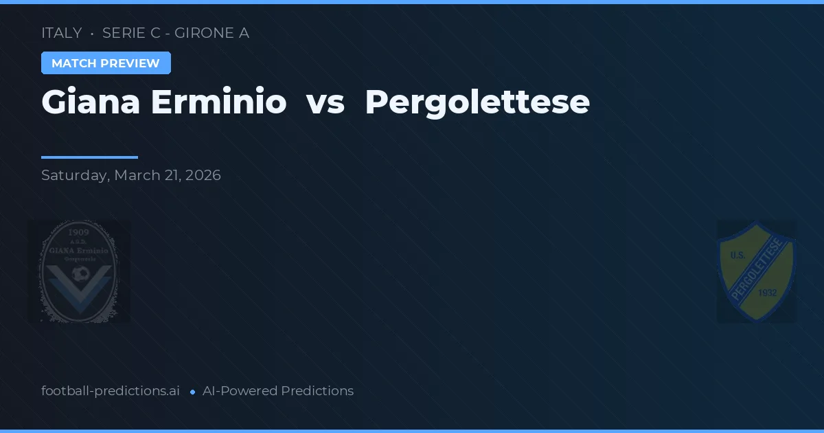 Giana Erminio vs Pergolettese — pronóstico y previa del partido