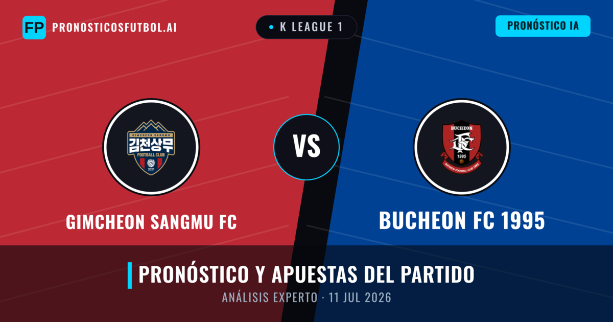 Gimcheon Sangmu FC vs Bucheon FC 1995 — pronóstico y previa del partido