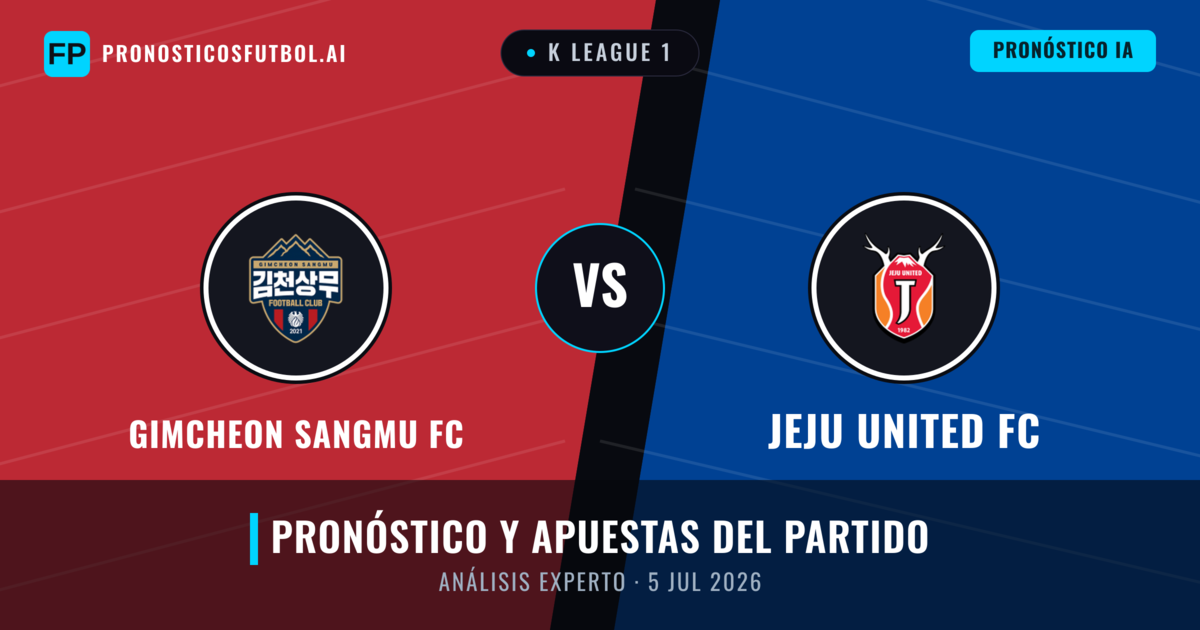 Gimcheon Sangmu FC vs Jeju United FC — pronóstico y previa del partido