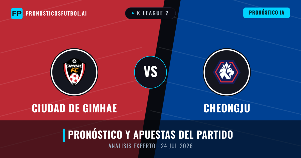 Ciudad de Gimhae vs Cheongju — pronóstico y previa del partido