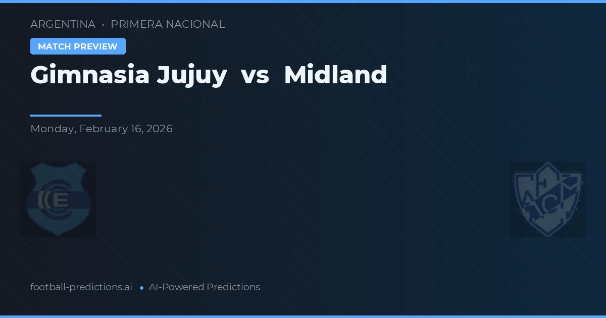 Gimnasia de Jujuy vs Midland — pronóstico y previa del partido