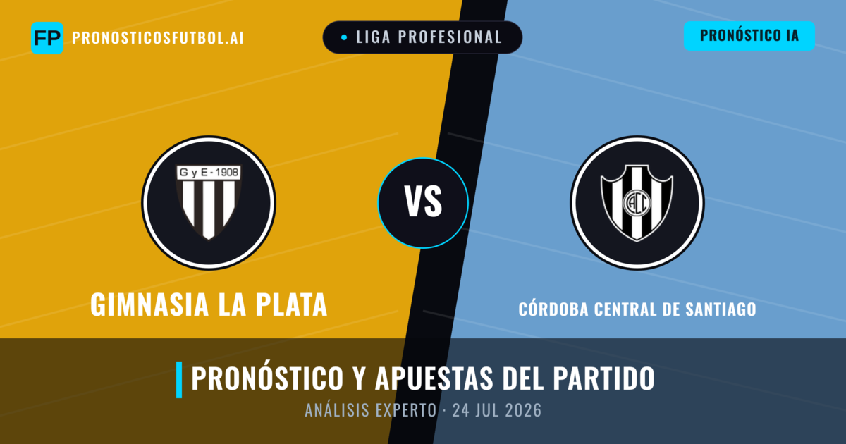Gimnasia La Plata vs Córdoba Central de Santiago — pronóstico y previa del partido