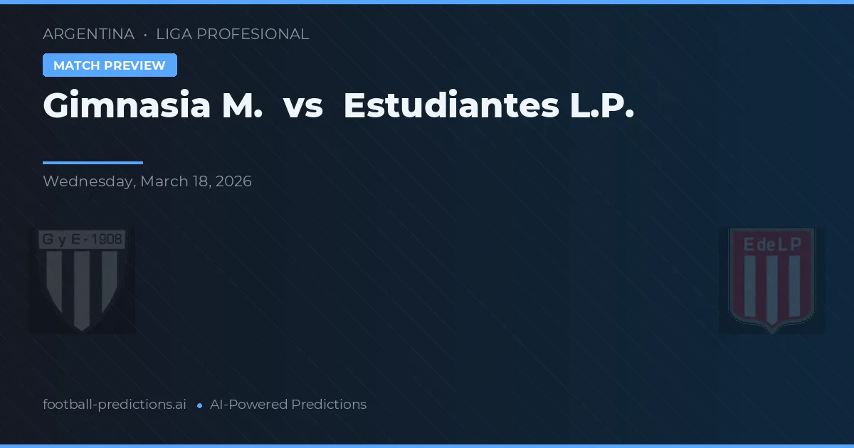 Gimnasia La Plata vs Estudiantes La Plata — pronóstico y previa del partido