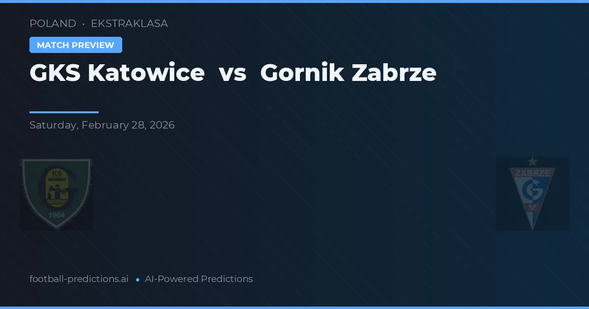 GKS Katowice vs Górnik Zabrze — pronóstico y previa del partido