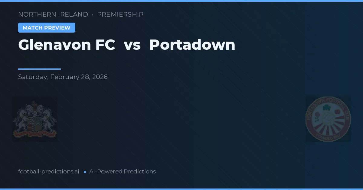 Glenavon FC vs Portadown — pronóstico y previa del partido