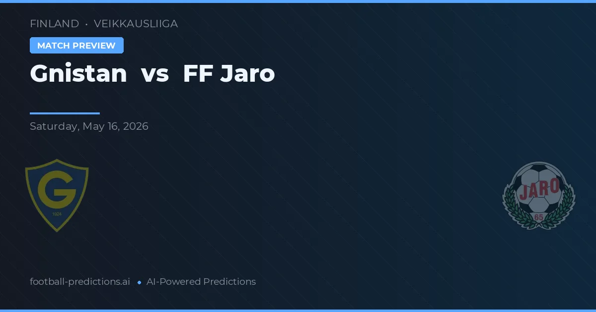 Gnistan vs FF Jaro — pronóstico y previa del partido