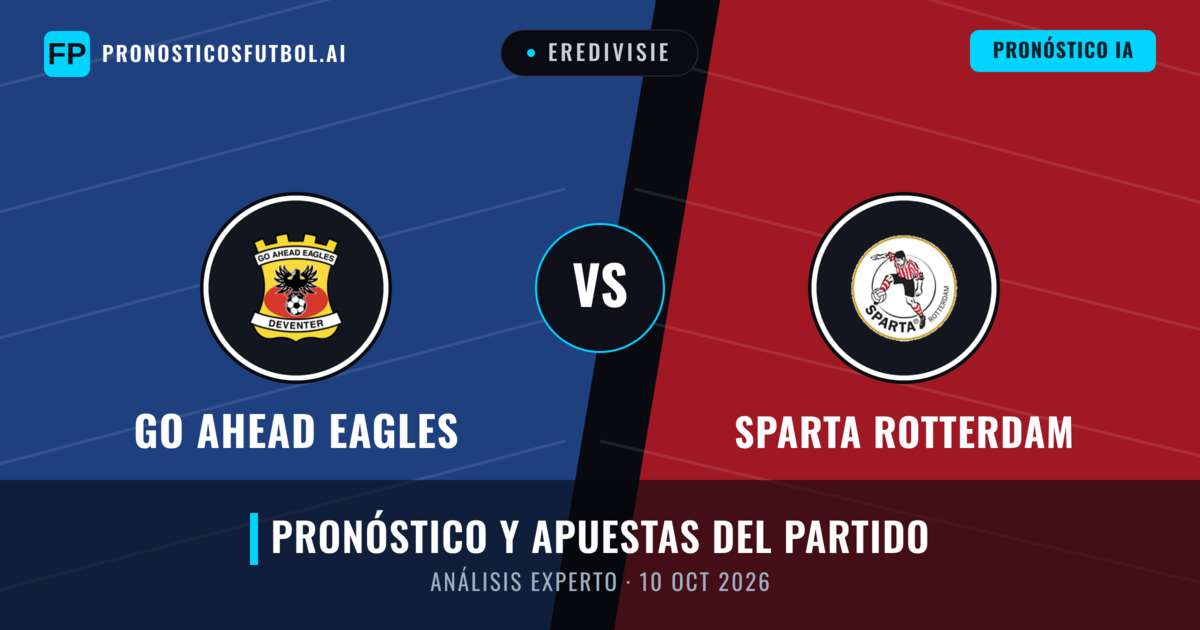 Go Ahead Eagles vs Sparta Rotterdam — pronóstico y previa del partido