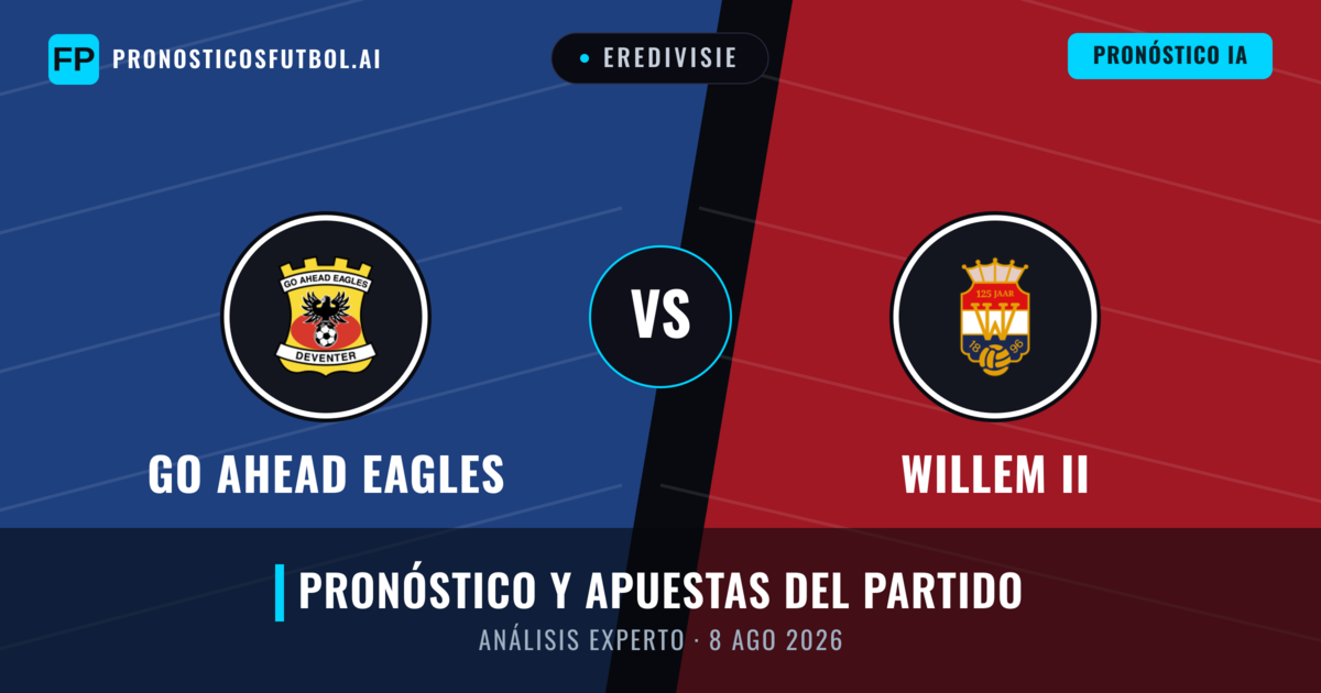 Go Ahead Eagles vs Willem II — pronóstico y previa del partido