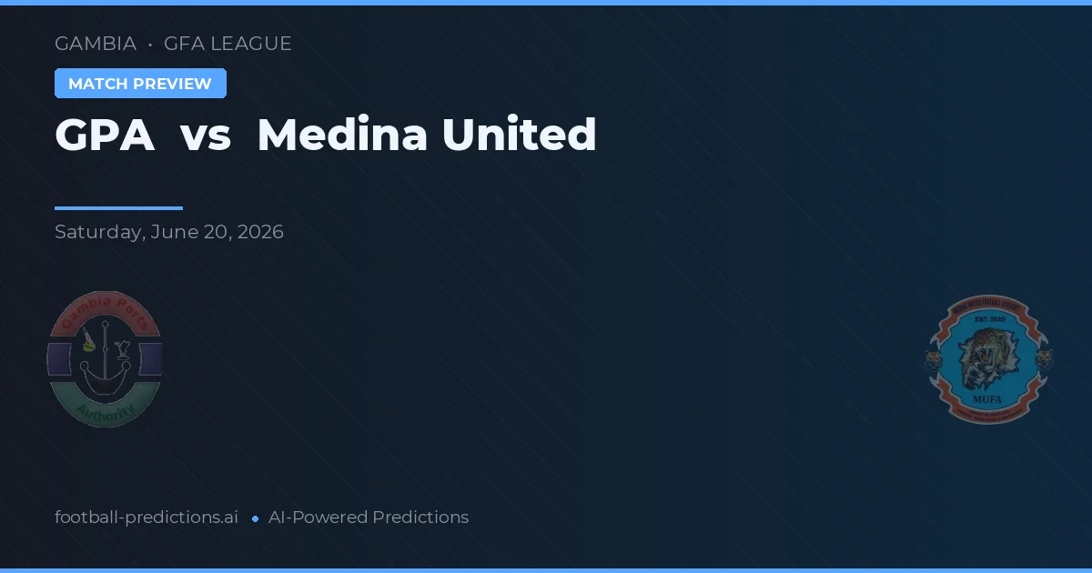 GPA vs Medina United — pronóstico y previa del partido