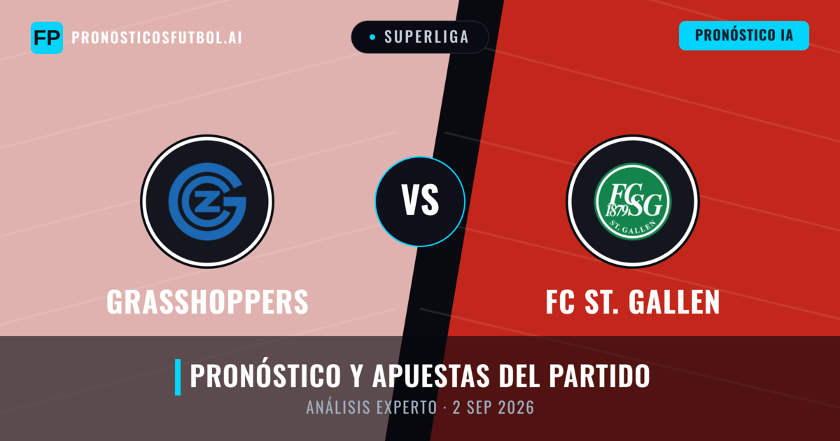 Grasshoppers vs FC St. Gallen — pronóstico y previa del partido