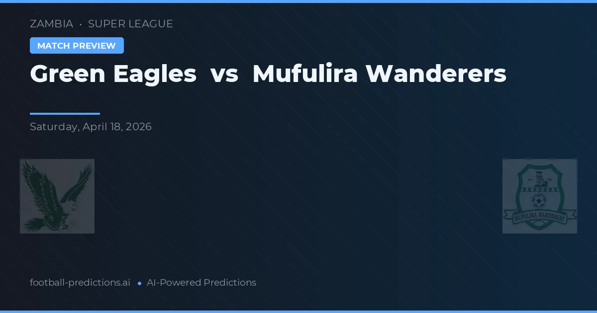 Águilas Verdes vs Mufulira Wanderers — pronóstico y previa del partido