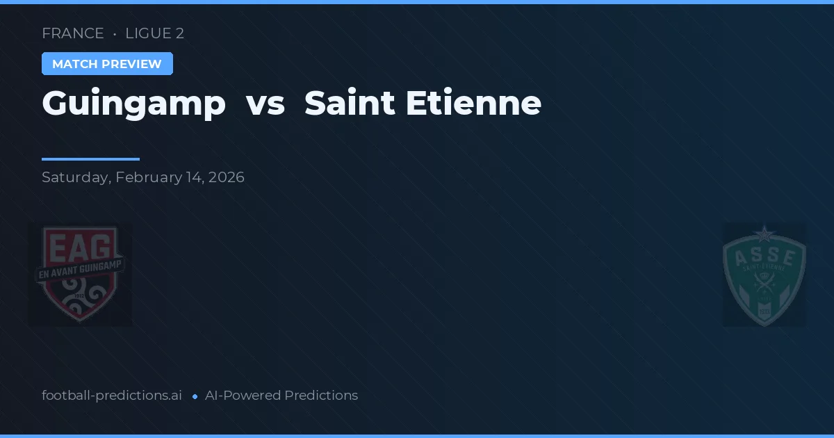 Guingamp vs Saint-Étienne — pronóstico y previa del partido