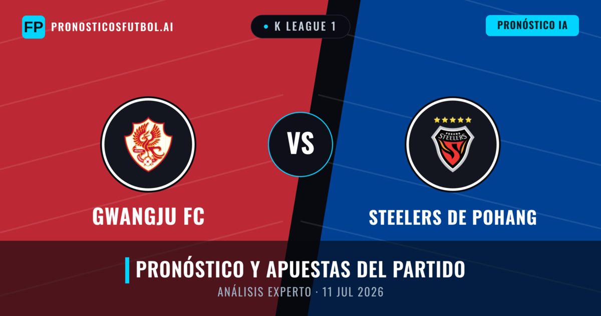 Gwangju FC vs Steelers de Pohang — pronóstico y previa del partido