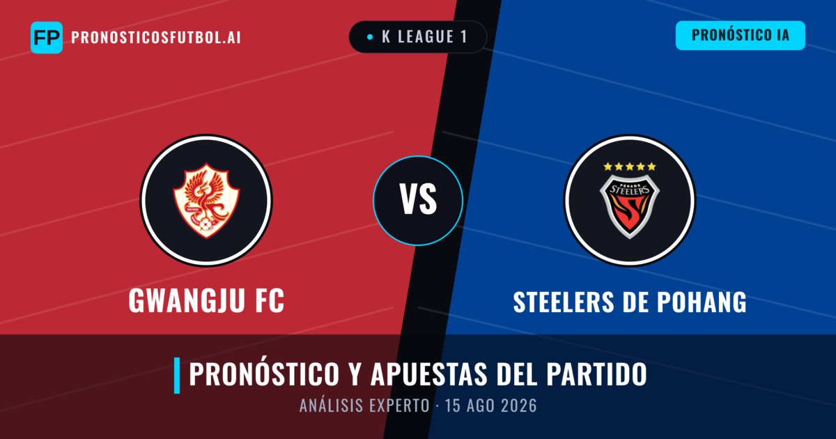 Gwangju FC vs Steelers de Pohang — pronóstico y previa del partido