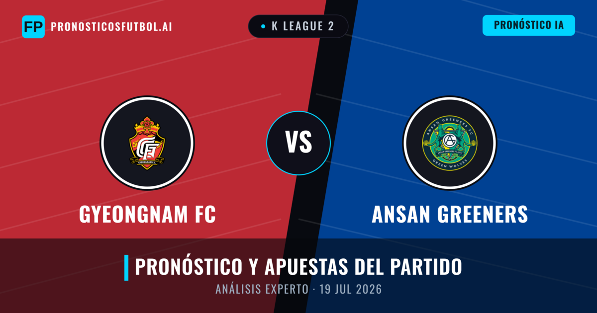 Gyeongnam FC vs Ansan Greeners — pronóstico y previa del partido