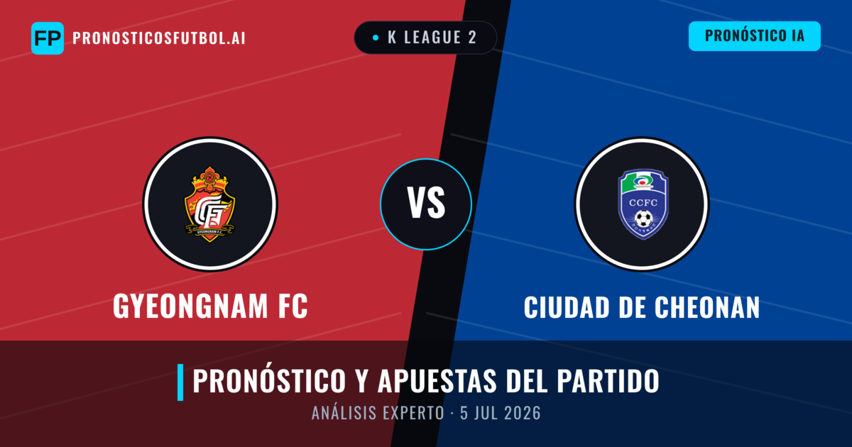 Gyeongnam FC vs Ciudad de Cheonan — pronóstico y previa del partido