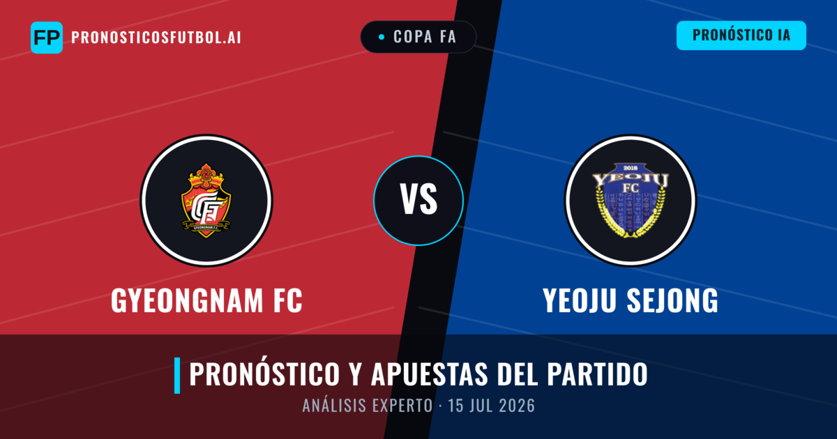 Gyeongnam FC vs Yeoju Sejong — pronóstico y previa del partido
