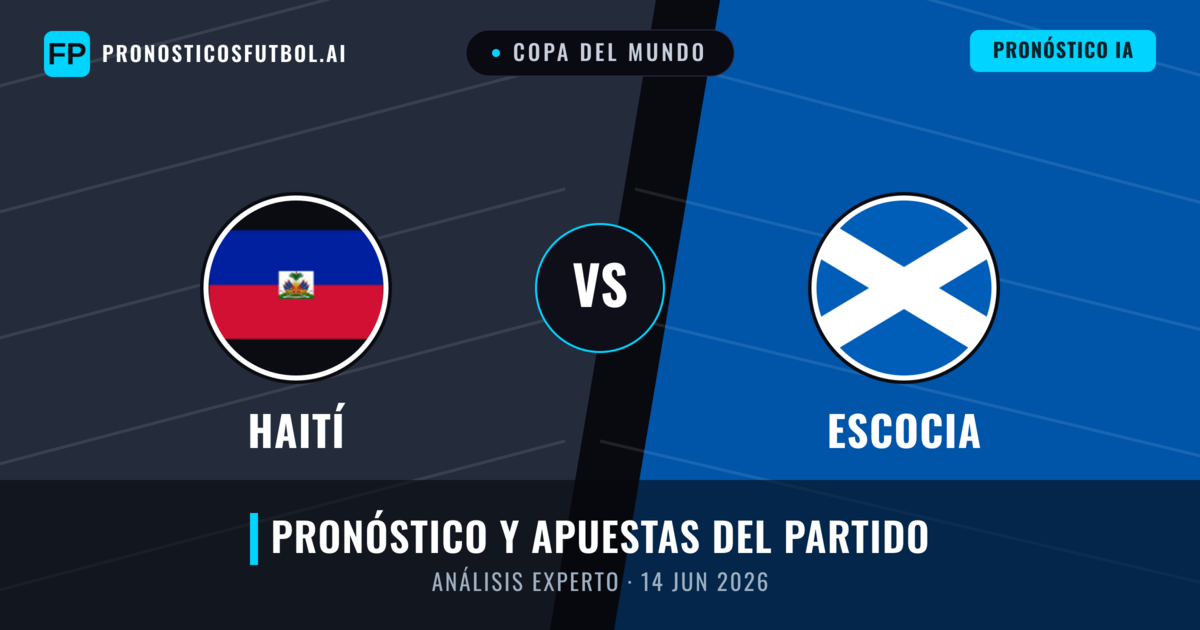Haití vs Escocia — pronóstico y previa del partido