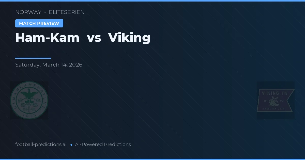 Ham-Kam vs Viking — pronóstico y previa del partido
