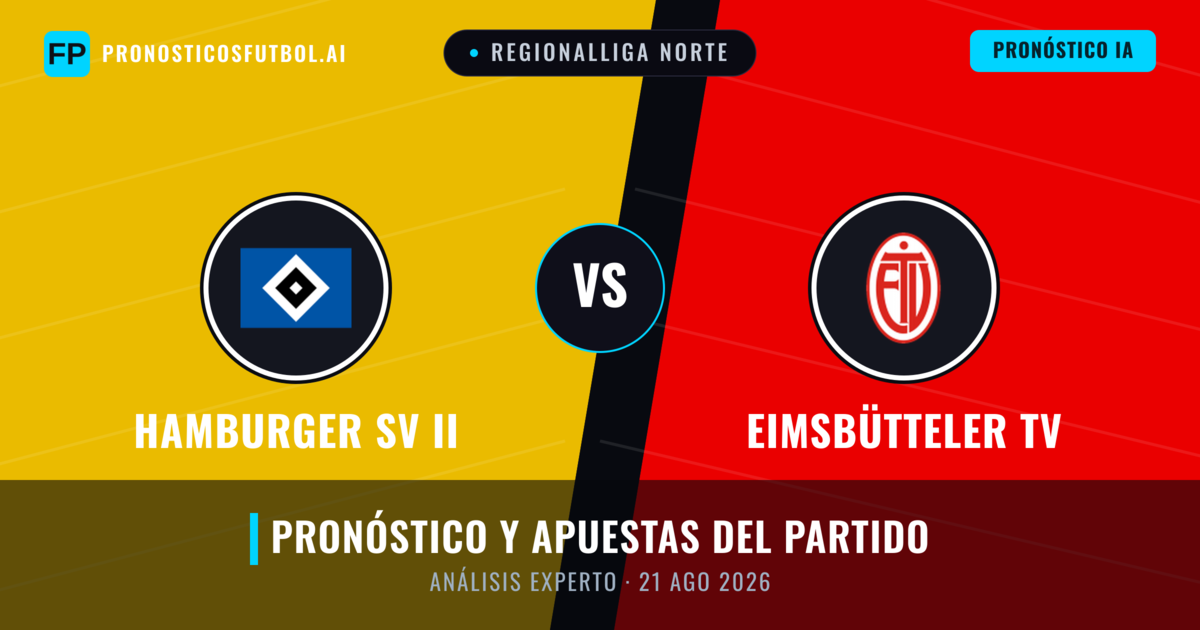 Hamburger SV II vs Eimsbütteler TV — pronóstico y previa del partido