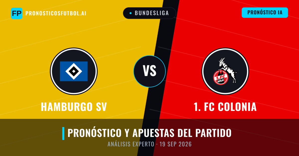 Hamburgo SV vs 1. FC Colonia — pronóstico y previa del partido