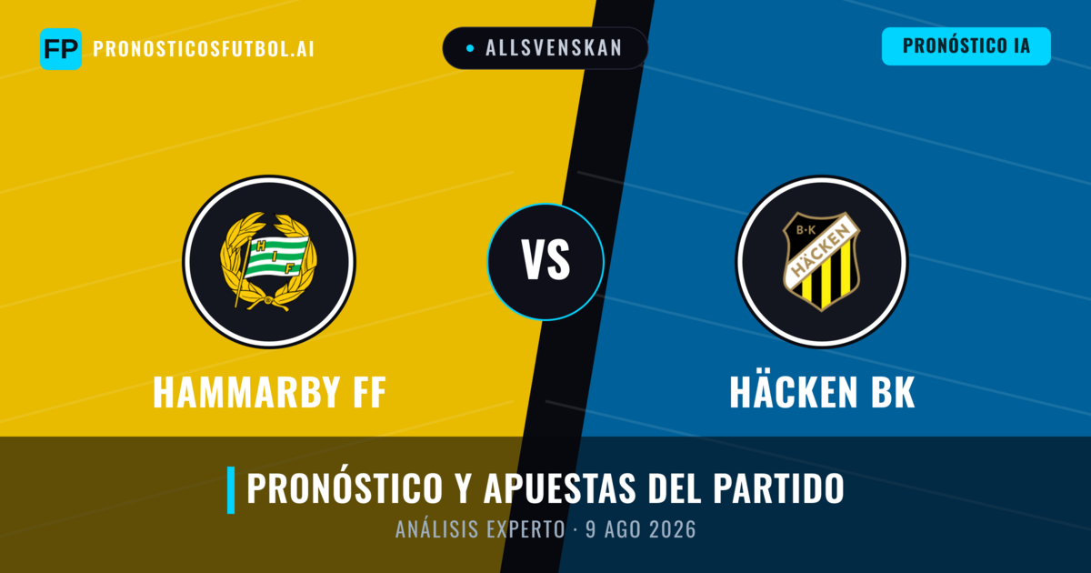 Hammarby FF vs Häcken BK — pronóstico y previa del partido