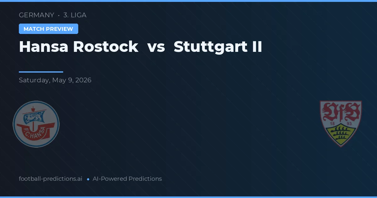 Hansa Rostock vs Stuttgart II — pronóstico y previa del partido