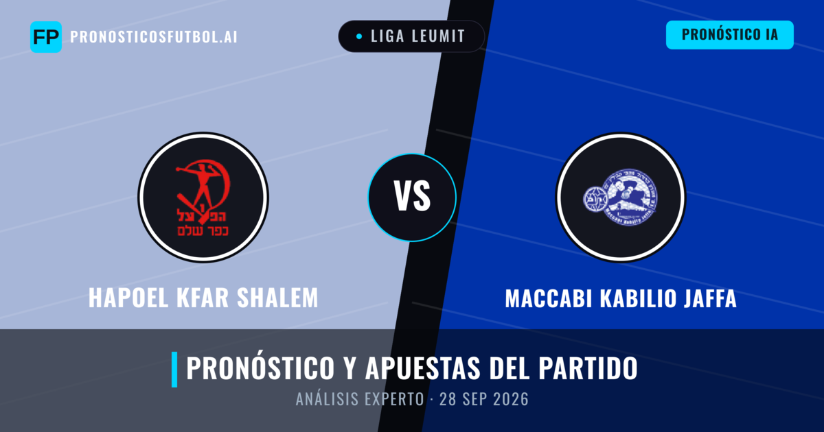 Hapoel Kfar Shalem vs Maccabi Kabilio Jaffa — pronóstico y previa del partido