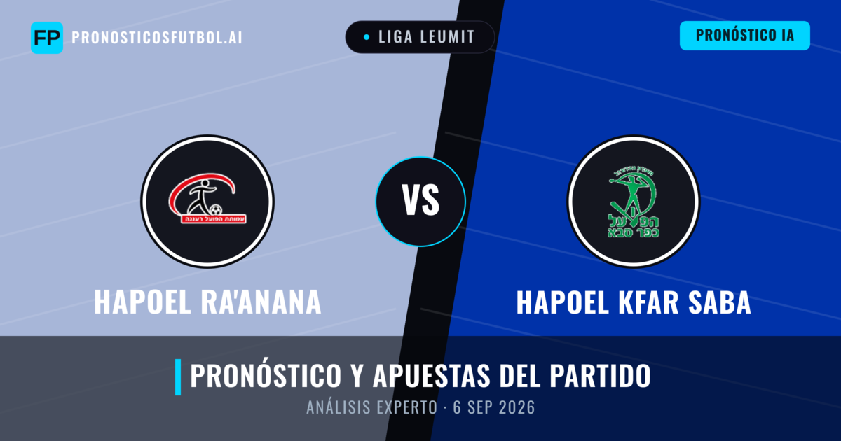 Hapoel Ra'anana vs Hapoel Kfar Saba — pronóstico y previa del partido