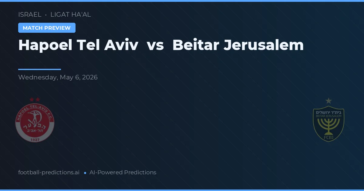 Hapoel Tel Aviv vs Beitar Jerusalén preview