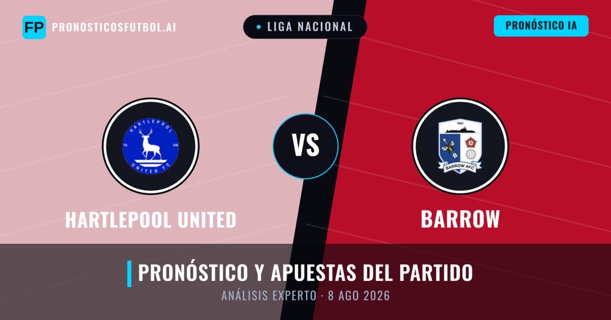 Hartlepool United vs Barrow — pronóstico y previa del partido