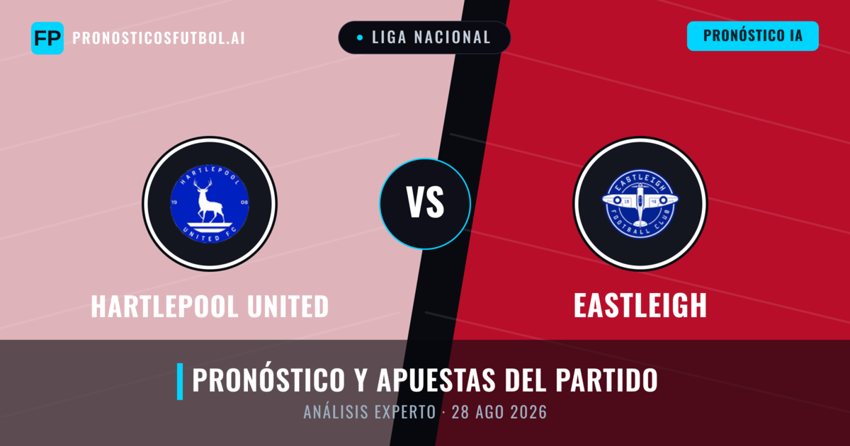 Hartlepool United vs Eastleigh — pronóstico y previa del partido