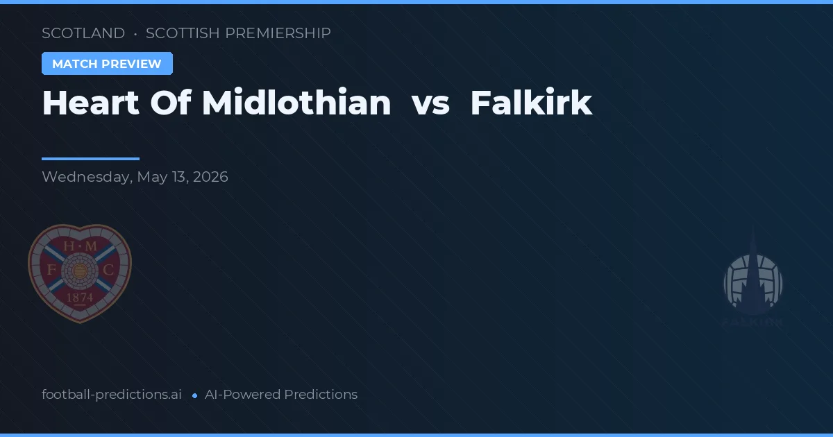 Heart of Midlothian vs Falkirk — pronóstico y previa del partido