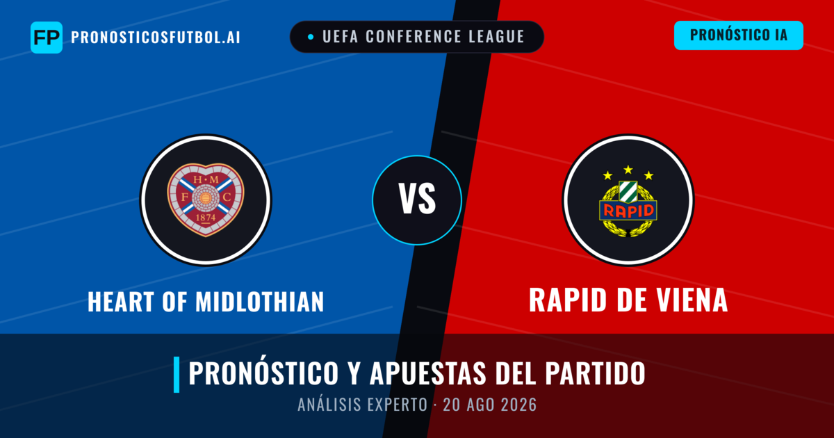 Heart of Midlothian vs Rapid de Viena — pronóstico y previa del partido