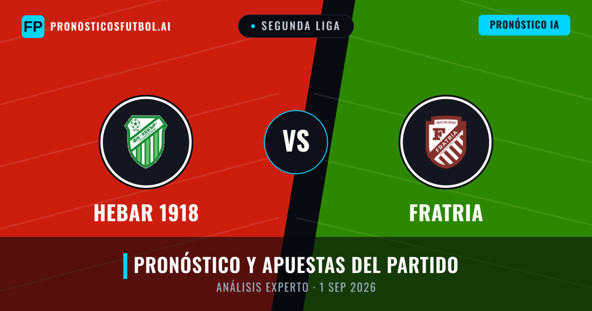 Hebar 1918 vs Fratria — pronóstico y previa del partido