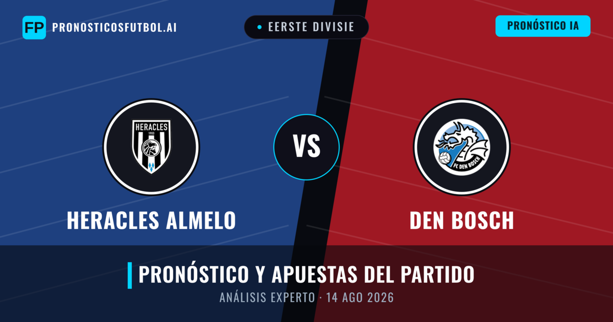 Heracles Almelo vs Den Bosch — pronóstico y previa del partido