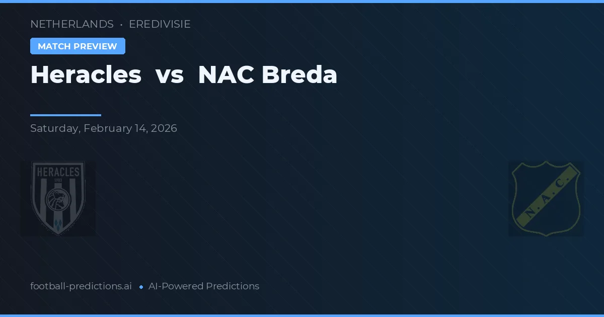 Heracles Almelo vs NAC Breda — pronóstico y previa del partido