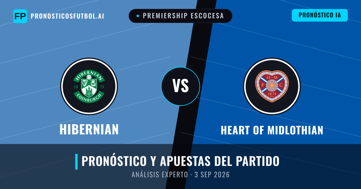 Hibernian vs Heart of Midlothian — pronóstico y previa del partido