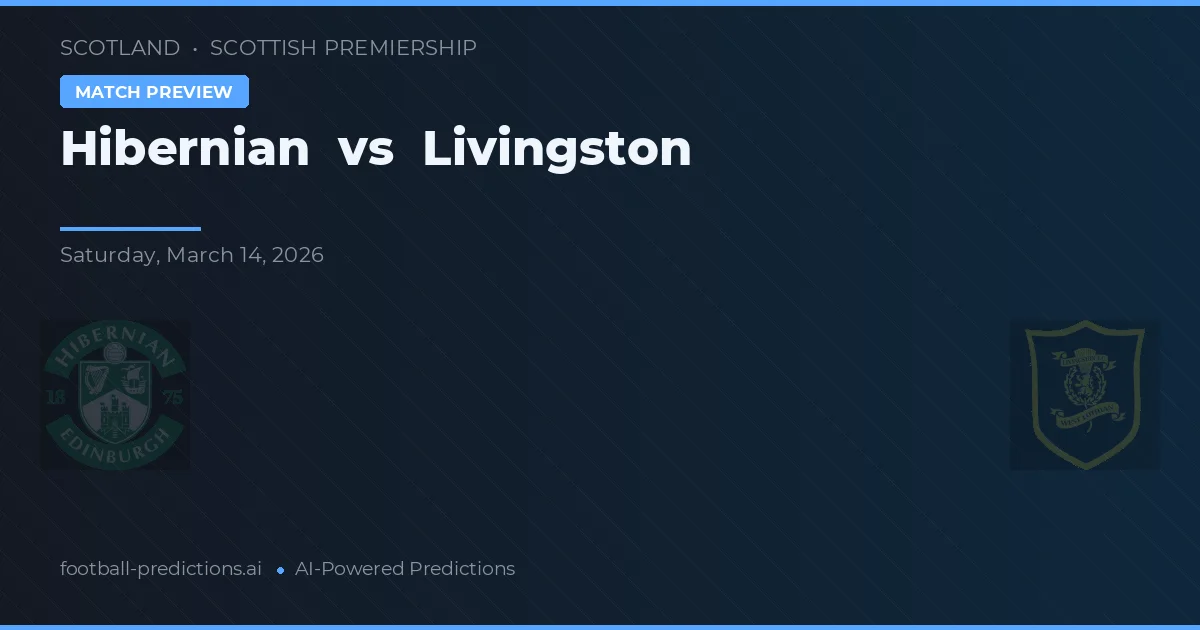 Hibernian vs Livingston — pronóstico y previa del partido