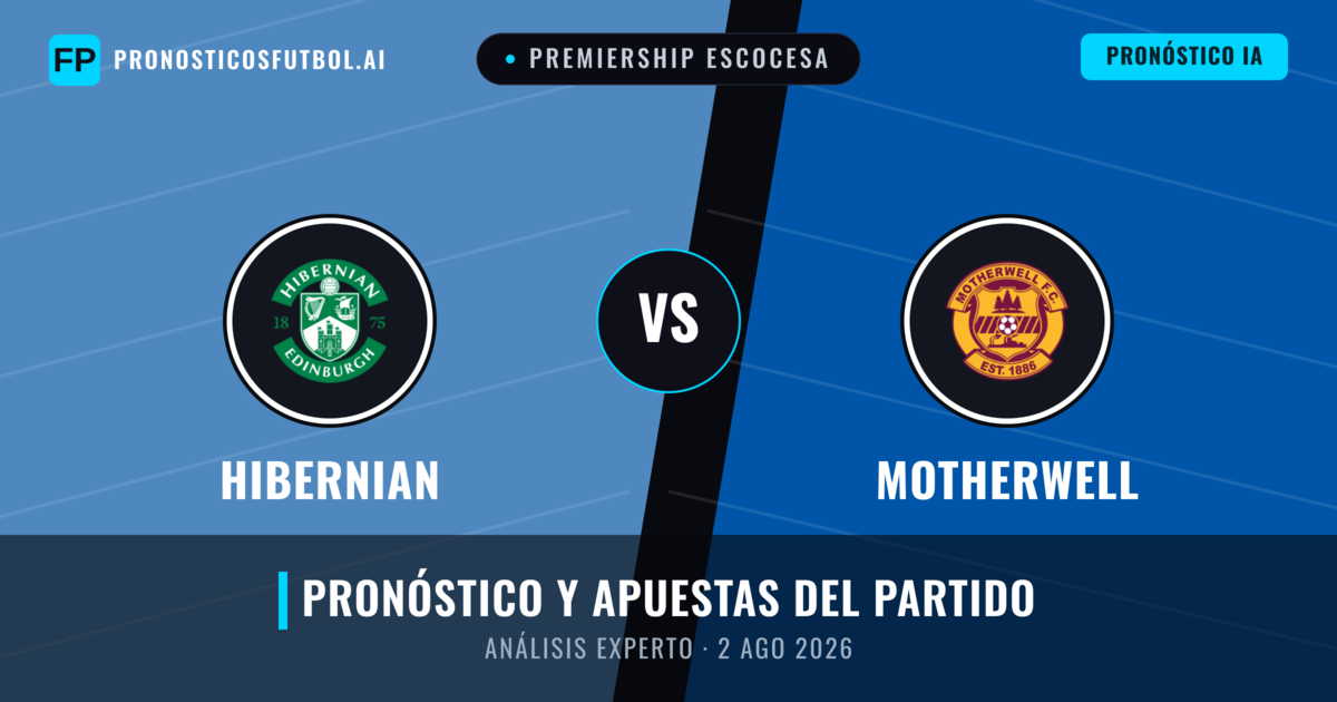 Hibernian vs Motherwell — pronóstico y previa del partido
