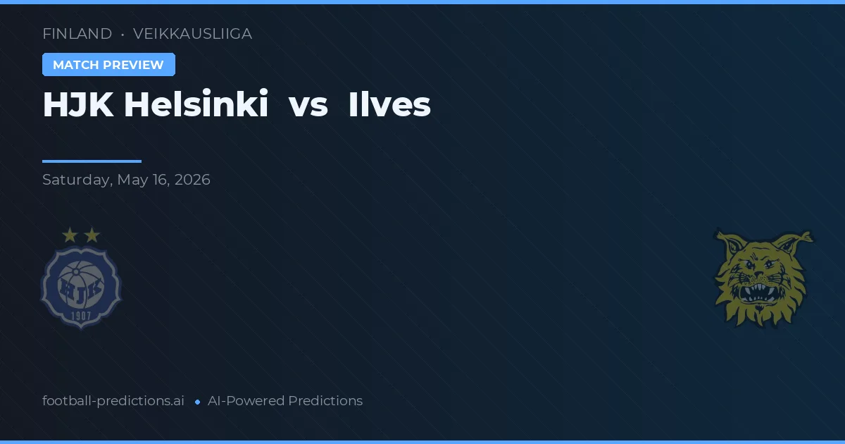HJK Helsinki vs Ilves — pronóstico y previa del partido