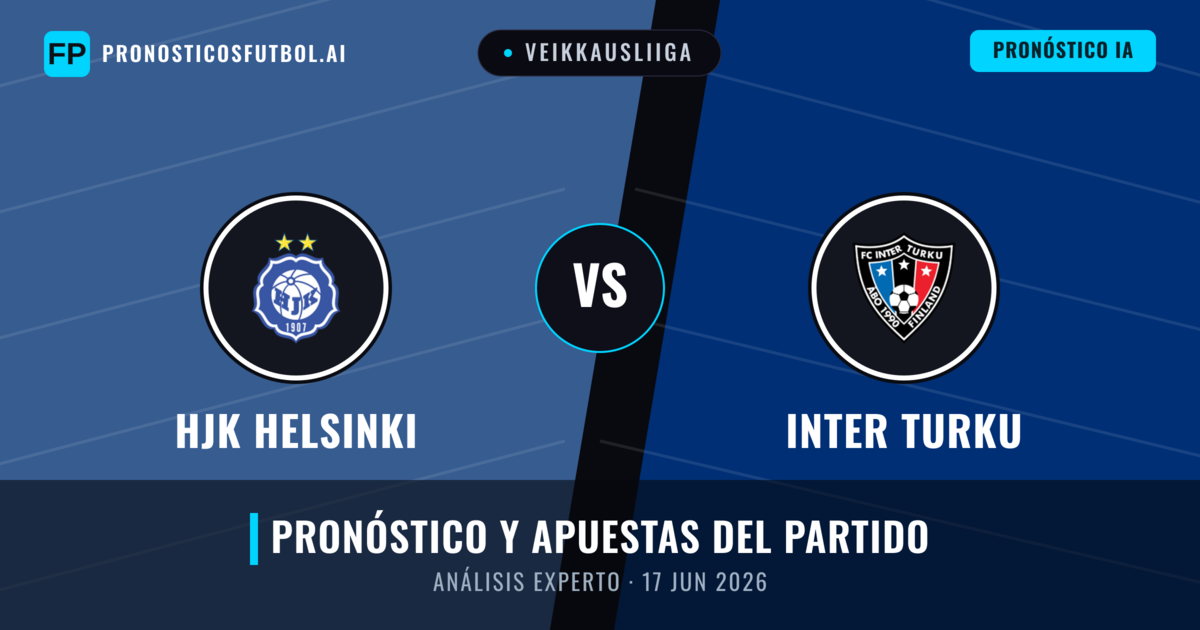 HJK Helsinki vs Inter Turku — pronóstico y previa del partido